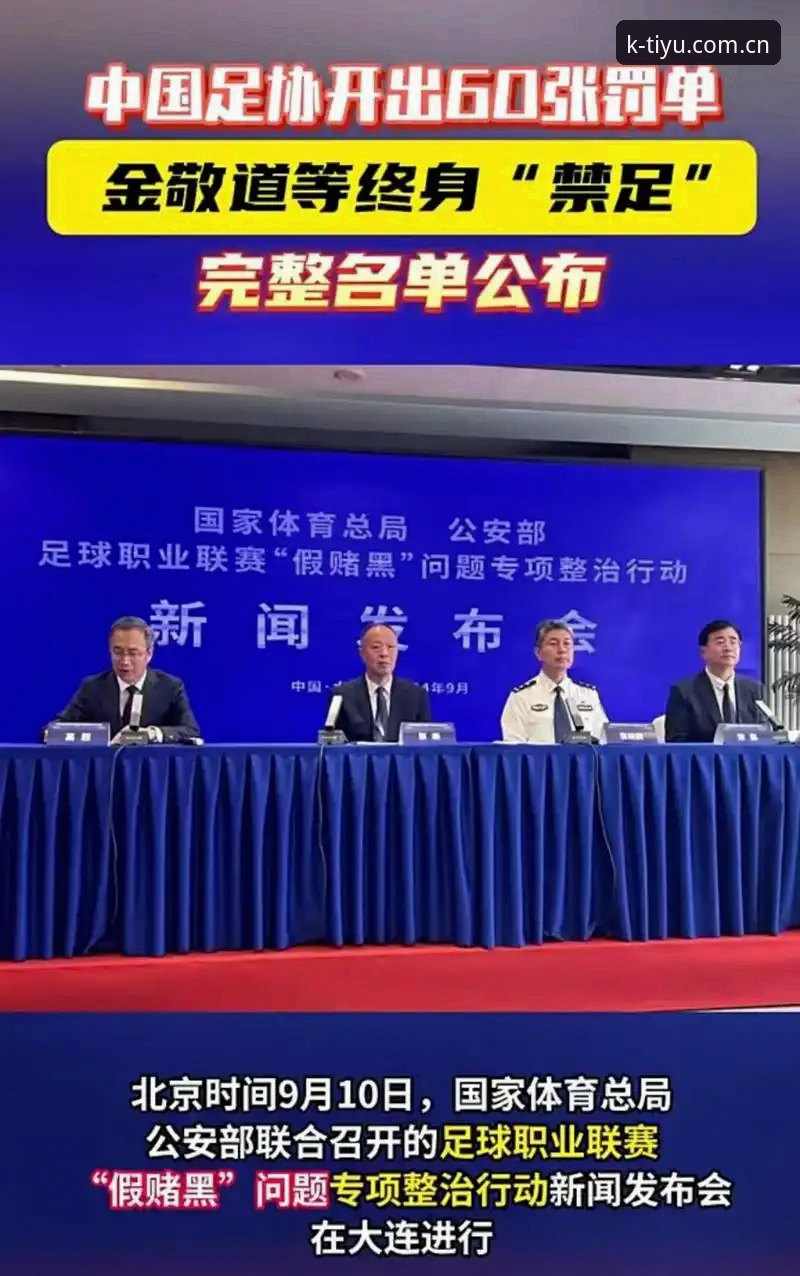 K体育功能介绍 中国足协第三批禁足名单详解:65人受罚背后的行业反思